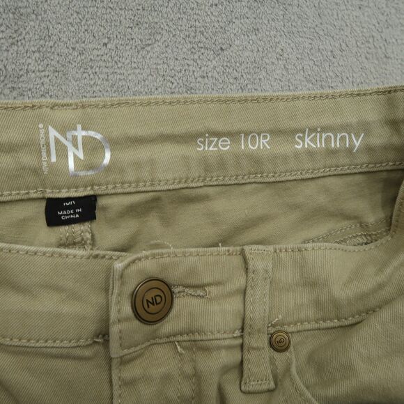 New Directions Jeans Women's Size 10R Beige Mid-Rise Skinny Denim 26" Inseam - Picture 7 of 15